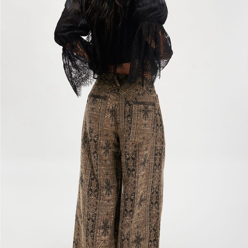 Free People  Dahlia Wide- Leg Pants. - Picture 3 of 6